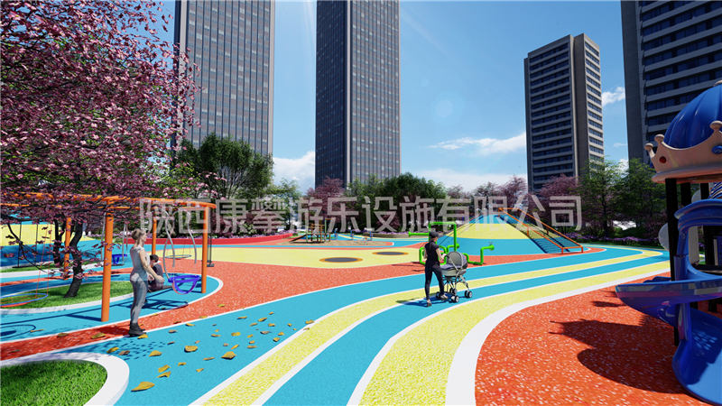 戶外兒童游樂場(chǎng)地效果規(guī)劃圖