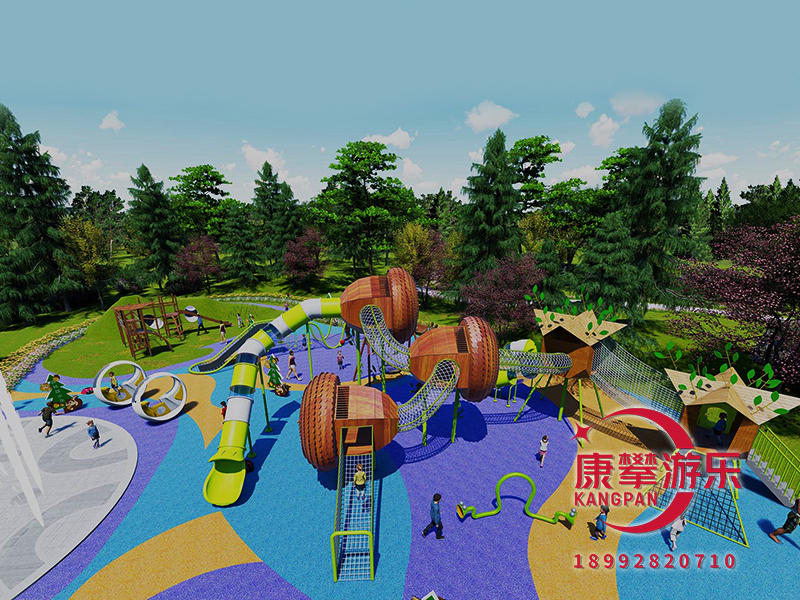公園無動(dòng)力游樂設(shè)備效果圖